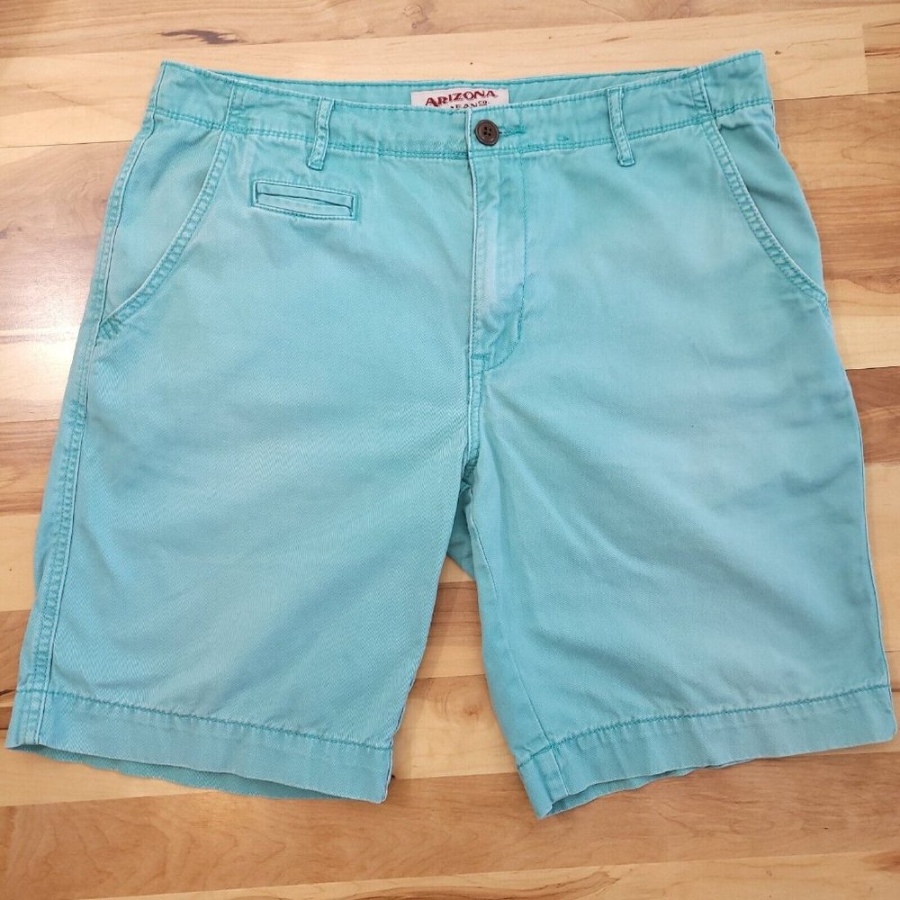 Arizona Jean Co Teal Mens Shorts Size 34 Waist Excellent